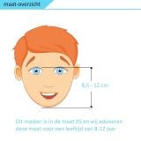 Campingwise kinder XS blauw full face duikmasker thumbnail