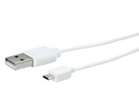 Schwaiger LK200M 2 meter witte Micro USB oplaadkabel thumbnail