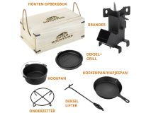 Dutch Mountains Dutch oven 7-delig gietijzeren pannenset thumbnail