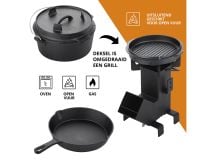 Dutch Mountains Dutch oven 7-delig gietijzeren pannenset thumbnail