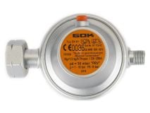 GOK DIN x 1/4" li 50 mbar drukregelaar met afblaasventiel thumbnail