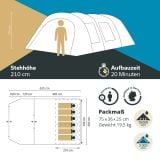 Skandika Kaupanga 6 Tunneltent thumbnail