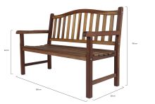 MaximaVida Rainbow 130 cm houten tuinbank thumbnail