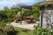 Novum Mirador BASIC 300 x 300 cm pergola terrasoverkapping - Grey thumbnail