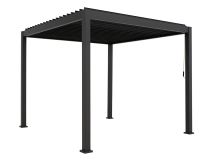 Novum Mirador BASIC 300 x 300 cm pergola terrasoverkapping - Grey thumbnail