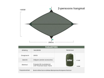 Hikr 2 persoons hangmat - Green thumbnail