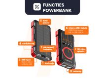 HEKO Solar Spark powerbank met Unfold 30W Solar Panel thumbnail