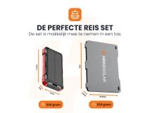 HEKO Solar Spark powerbank met Unfold 30W Solar Panel thumbnail
