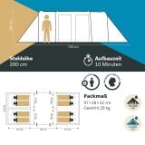Skandika Montana 8 Sleeper Tunneltent thumbnail