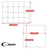 Eyepower 81x81cm set van 20 zwembad vloertegels - Blue thumbnail
