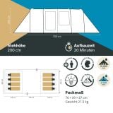 Skandika  Casablanca 8 Sleeper Protect Tunneltent thumbnail