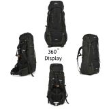 Dutch Mountains 65-75 liter backpack met regenhoes - Black thumbnail