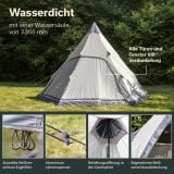 Skandika Hetta 460 Protect tent - Beige thumbnail