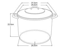 Michelino RVS soeppan - 12 liter thumbnail