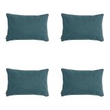 Madison Sea blue canvas eco+ Sierkussen - Set van 4 thumbnail