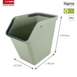 Sunware Sigma home 40 liter green sorteer unit - set van 2 thumbnail