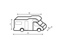 Brunner Design 12M camperhoes - 500 - 550 cm thumbnail
