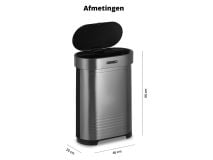 FlinQ opvouwbare sensor prullenbak - 60 liter thumbnail
