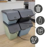 Sunware Sigma home 45 liter sorteer unit - Green thumbnail