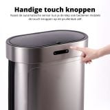 FlinQ opvouwbare sensor prullenbak - 60 liter thumbnail