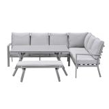 Garden Impressions Senja sand - 4-delig - R - loungediningset thumbnail