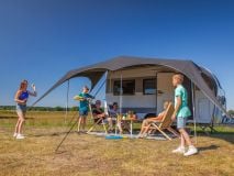 Campooz Trekking caravanluifel 350 cm - zwart thumbnail