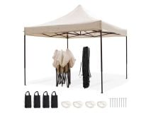 LifeGoods Easy Up 3x3 m partytent  - Beige thumbnail