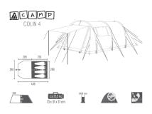 ACAMP Collin 4 persoons tunneltent thumbnail