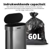 FlinQ opvouwbare sensor prullenbak - 60 liter thumbnail