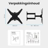 Auronic draaibaar en kantelbare TV Beugel - 26-55 inch thumbnail