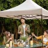 LifeGoods Easy Up 3x3 m partytent  - Beige thumbnail