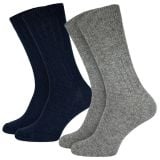 Black Snake Blue/Grey 2-pack alpaca schapenwollen sokken thumbnail