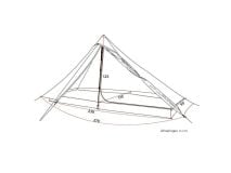 3F UL GEAR PRO 4 seizoenen 1-persoons tent - Green thumbnail