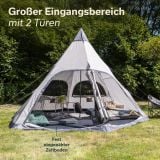 Skandika Hetta 460 Protect tent - Beige thumbnail