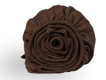 DoubleDry Flanel 90x200 cm hoeslaken - bruin thumbnail