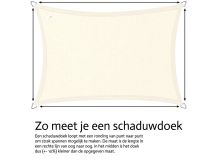 Buitenkado 3.6x3.6 antraciet waterdoorlatend schaduwdoekset thumbnail
