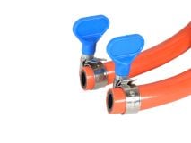 Obelink gasslang met slangklemmen - 1,50 meter thumbnail