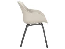 Hartman Le Soleil black soft taupe element diningstoel thumbnail