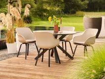 Hartman Le Soleil black soft taupe element diningstoel thumbnail