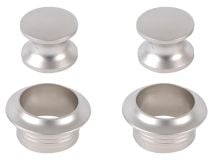 Push-lock knoppen - Silver thumbnail