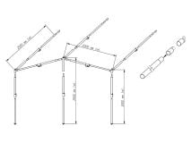 Piper luifelframe PowerGrip aluminium 28 mm maat 2 - 7 thumbnail