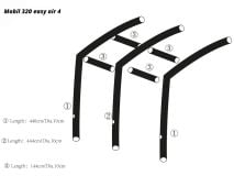 Obelink Mobil 320 Easy Air maat 4 hoofd airtube midden thumbnail