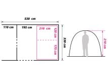 Obelink Columbia 5 Easy Air tunneltent thumbnail