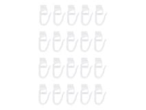 Obelink gordijnrunners met haakje (20 stuks) - white thumbnail