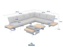Outdoor Feelings Barbados corner loungeset thumbnail