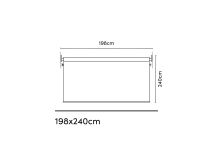 Platinum Coolfit 1,98 x 2,40m zwart rolgordijn thumbnail