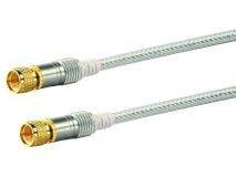 Schwaiger F-Stekker White satellietkabel - 10 meter thumbnail