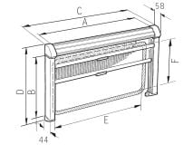 Dometic White Seitz Rastrollo 3000 - 86 x 71 cm thumbnail