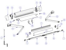 Thule Omnistor set eindkappen cassette 5102 antraciet thumbnail