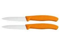 Victorinox Swiss Classic gekartelde schilmesjes set - Orange thumbnail